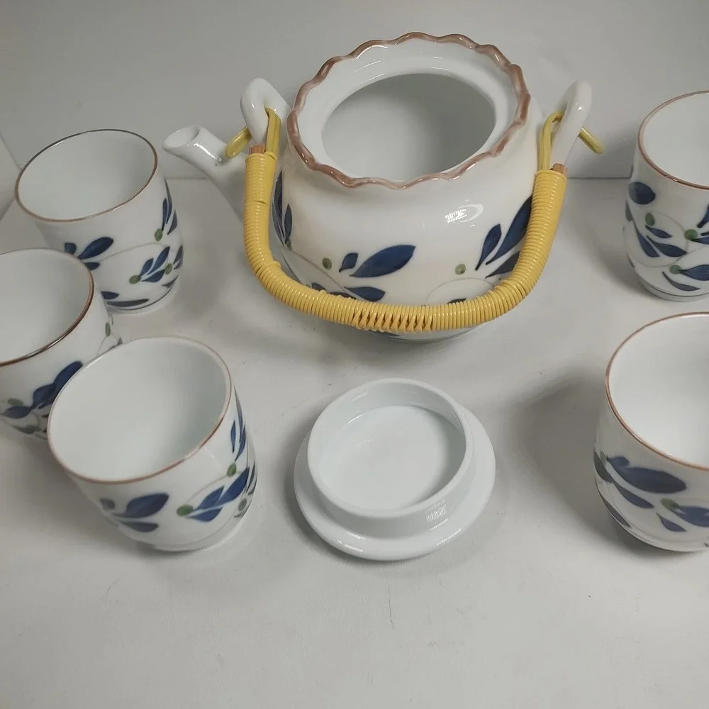 Vintage Chinese 6-Piece Porcelain‎ Tea Set in Original Gift Box NEW